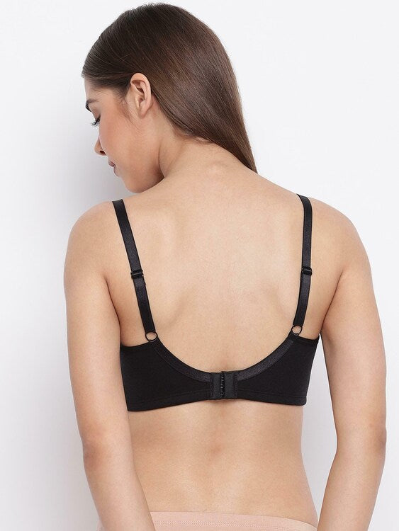 Black Enamor Bounce Control Cotton Classic Bra