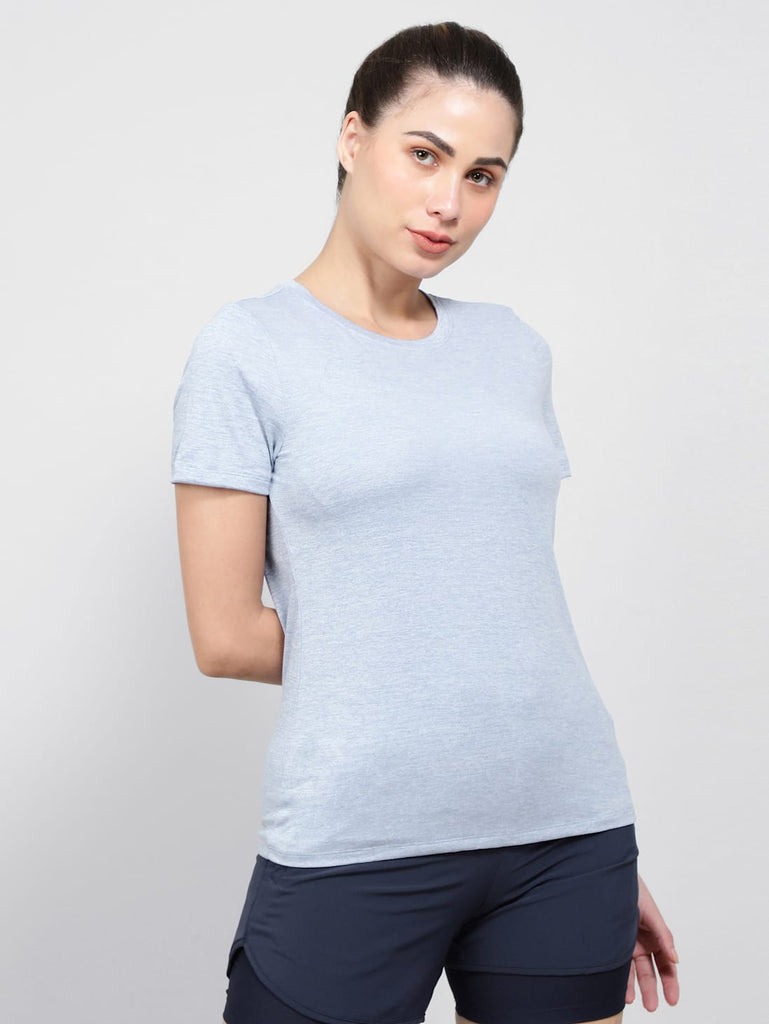 Even Tide JOCKEY Women's Round Neck Half Sleeve T-Shirt