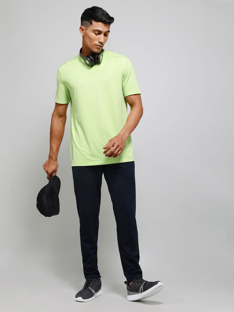 Green Glow JOCKEY Men's Round Neck Half Sleeve T-Shirt