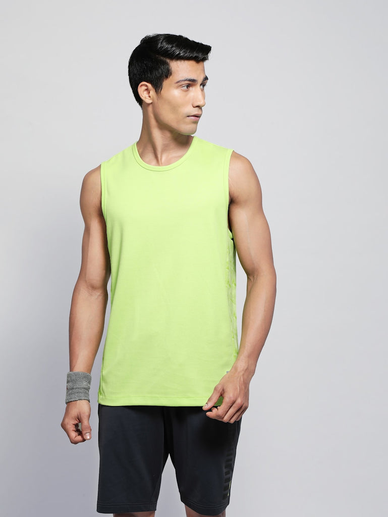 Green Glow JOCKEY Men's Round Neck Half Sleeve T-Shirt