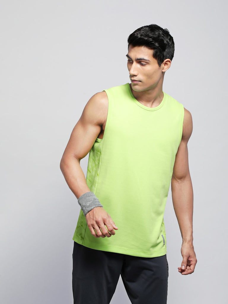 Green Glow JOCKEY Men's Round Neck Half Sleeve T-Shirt