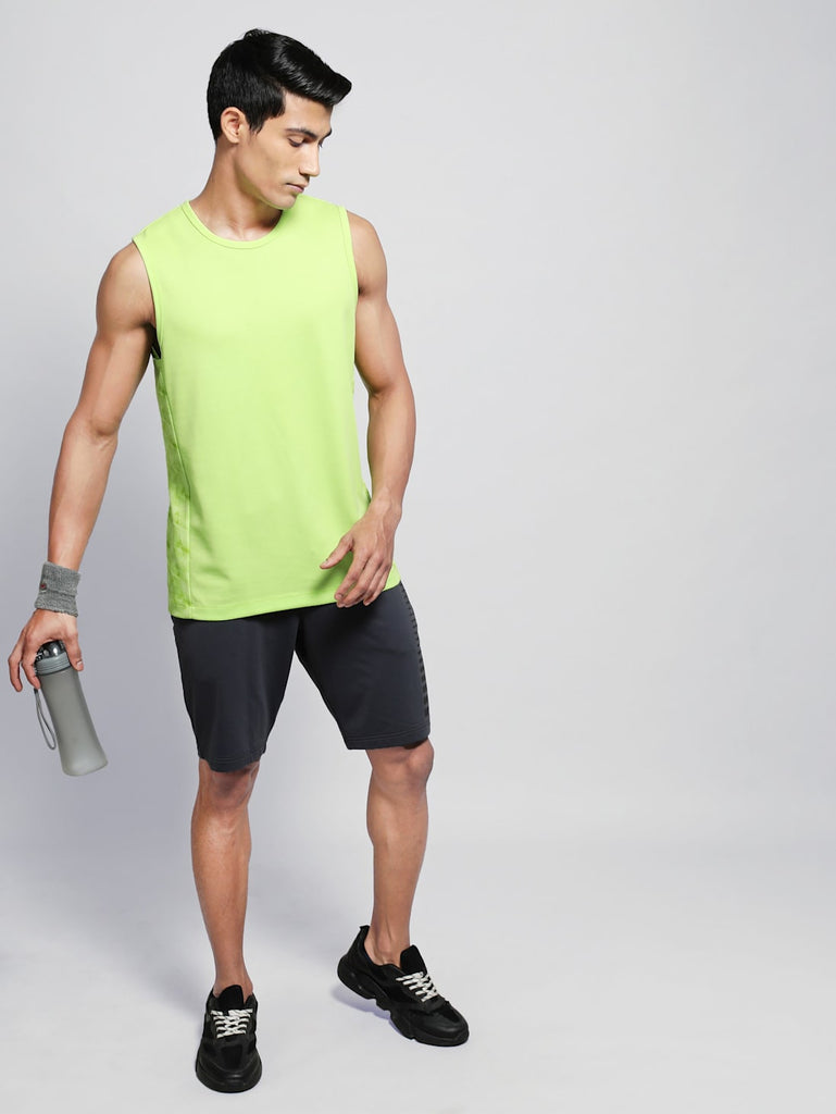 Green Glow JOCKEY Men's Round Neck Half Sleeve T-Shirt