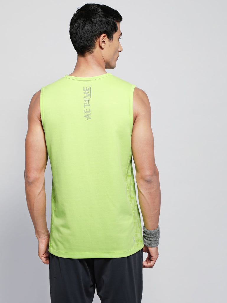 Green Glow JOCKEY Men's Round Neck Half Sleeve T-Shirt