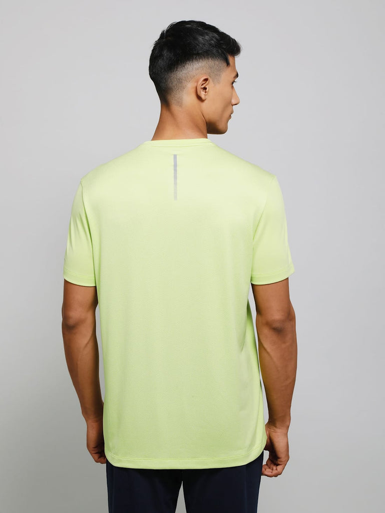 Green Glow JOCKEY Men's Recycled Microfiber Round Neck Half Sleeve T-Shirt