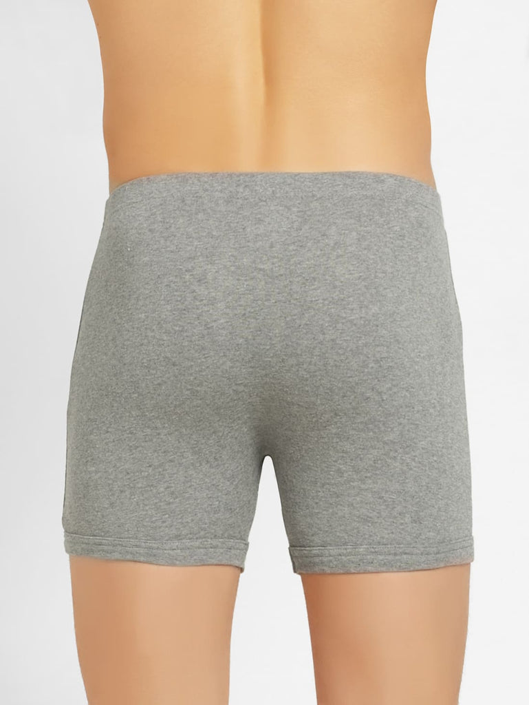 Grey Melange JOCKEY Men's Solid Boxer Brief