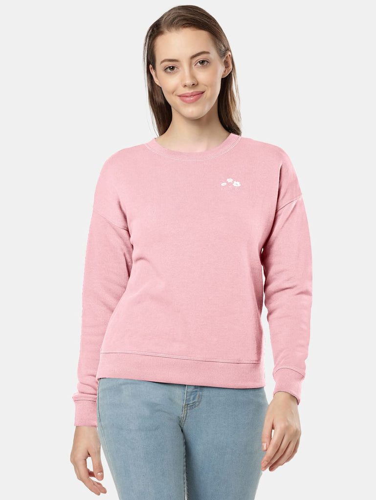 Lilas JOCKEY Women's Cotton Printed Sweatshirt