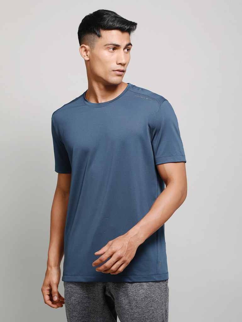 Mid night navy JOCKEY Men's Round Neck Half Sleeve T-Shirt