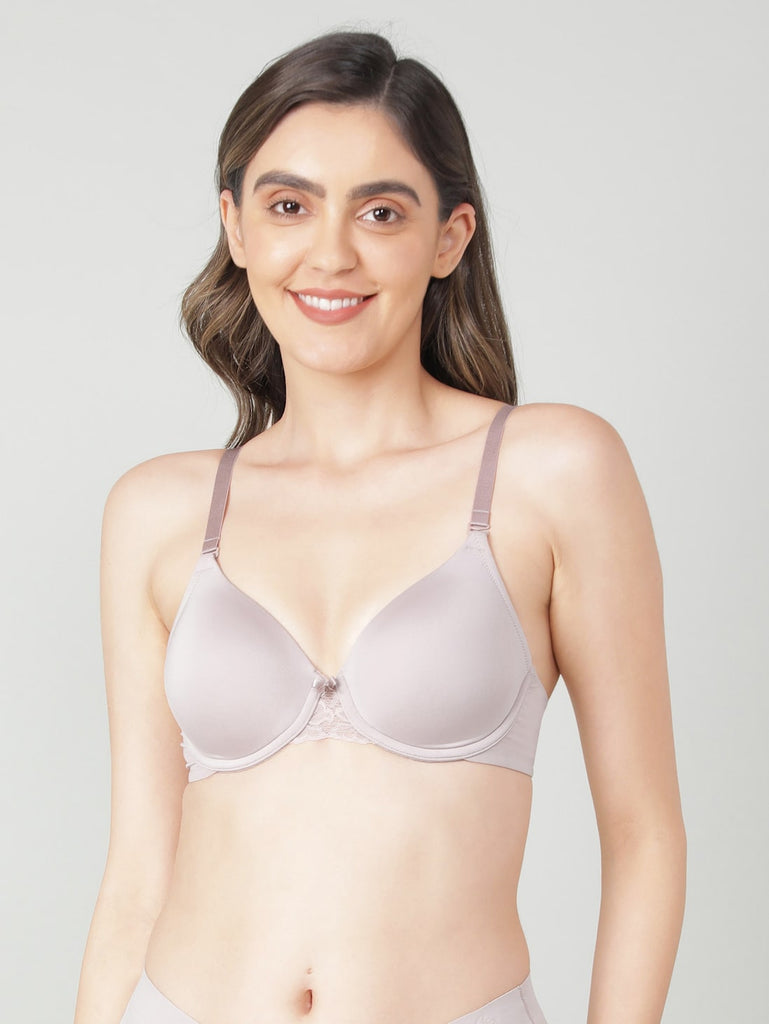 Mocha JOCKEY Women's Under-Wired Padded Full Coverage Multiway Bra