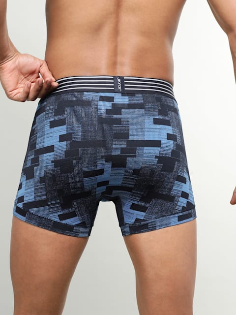 Move Blue Jockey Men's Printed Trunk