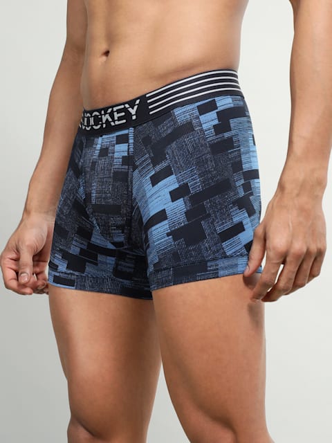 Move Blue Jockey Men's Printed Trunk