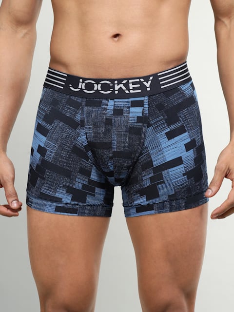 Move Blue Jockey Men's Printed Trunk