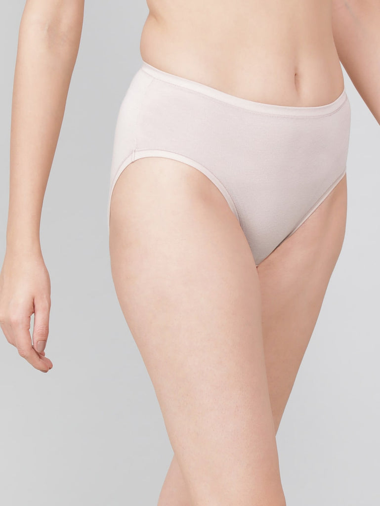 Mushroom High Coverage High Waist JOCKEY Women's Hipster Panties.