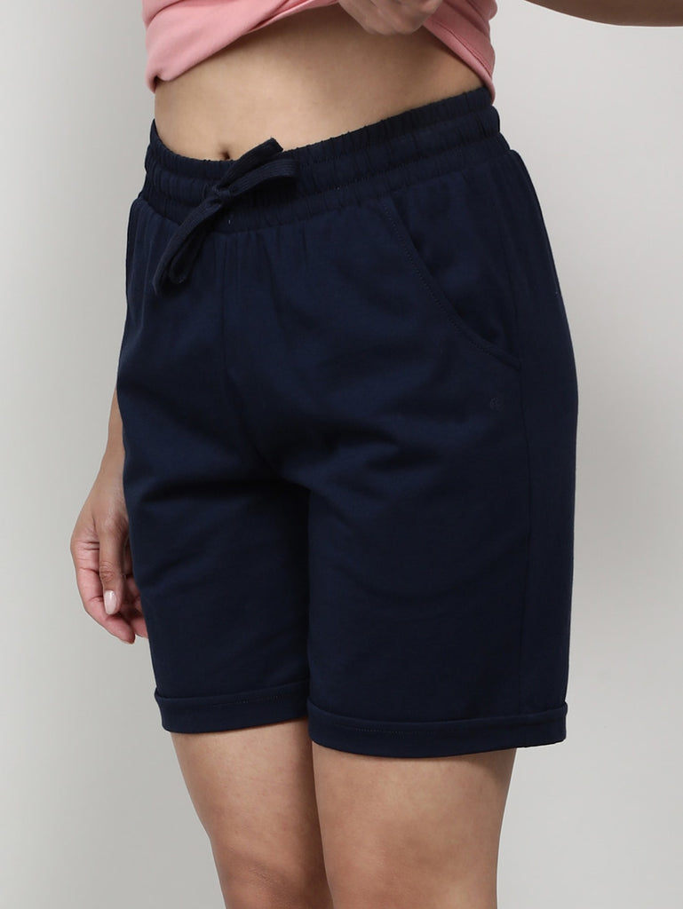 Navy Blazer JOCKEY Women's Regular Fit Shorts