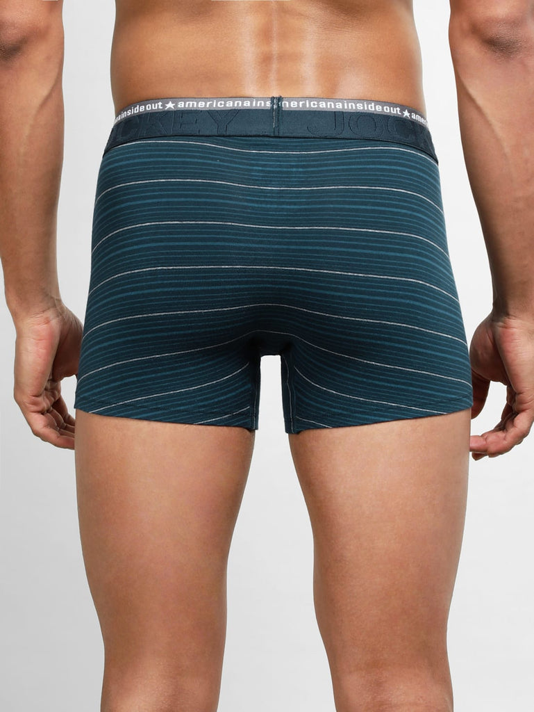 Navy JOCKEY Men's Stripe Trunk.