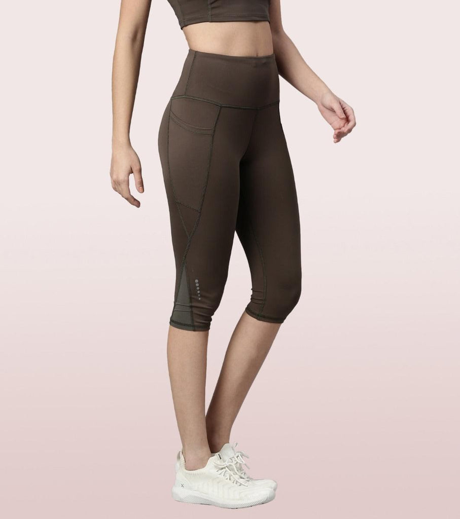 Olive Night Enamor Active Capri Legging