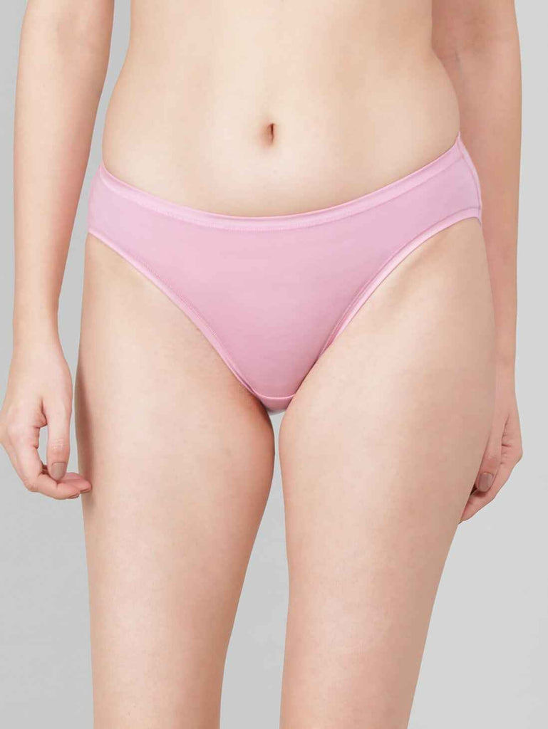 Orchid Smoke JOCKEY Women's Mid Waist Bikini.