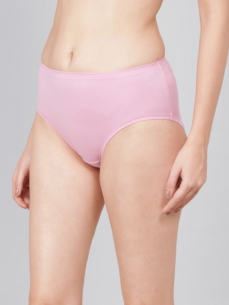 Orchid Smoke High Coverage High Waist JOCKEY Women's Hipster Panties.