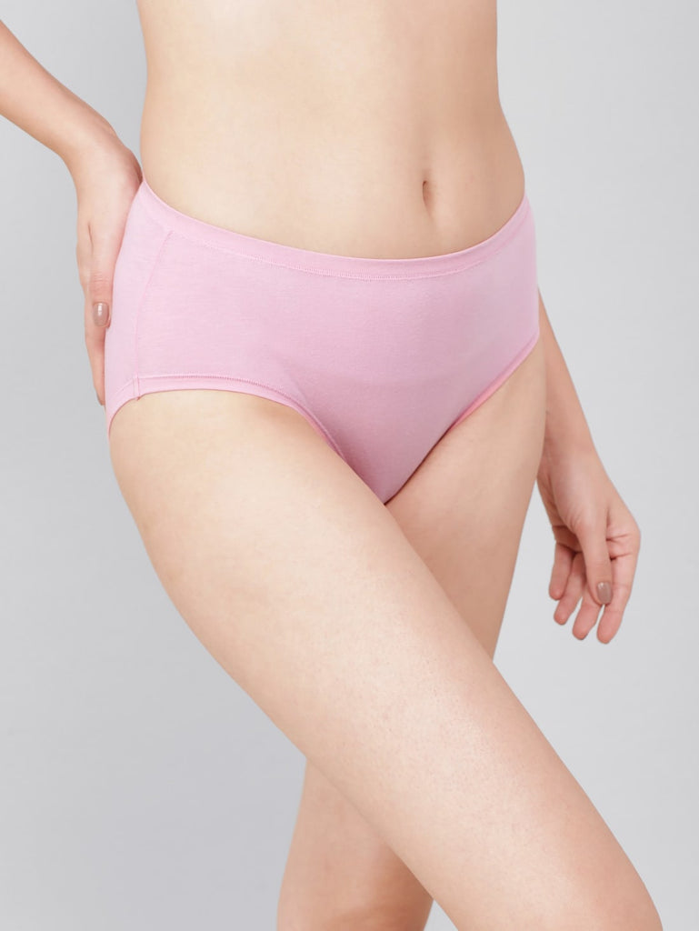 Orchid Smoke High Coverage High Waist JOCKEY Women's Hipster Panties.