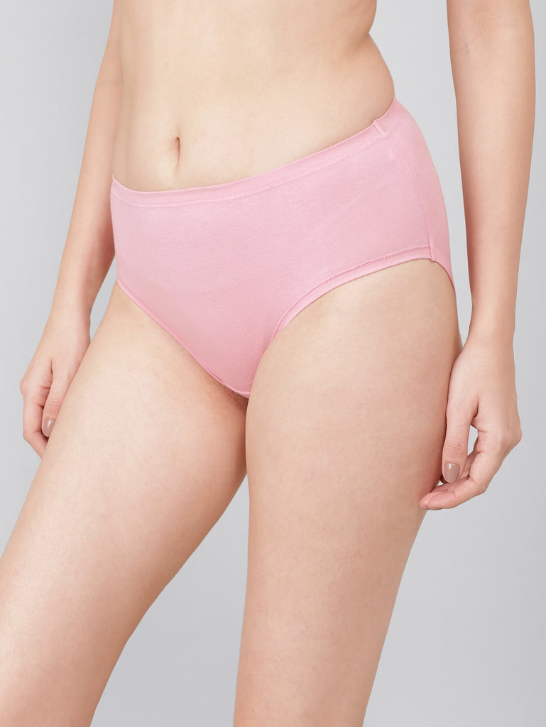 Orchid Smoke High Coverage High Waist JOCKEY Women's Hipster Panties.