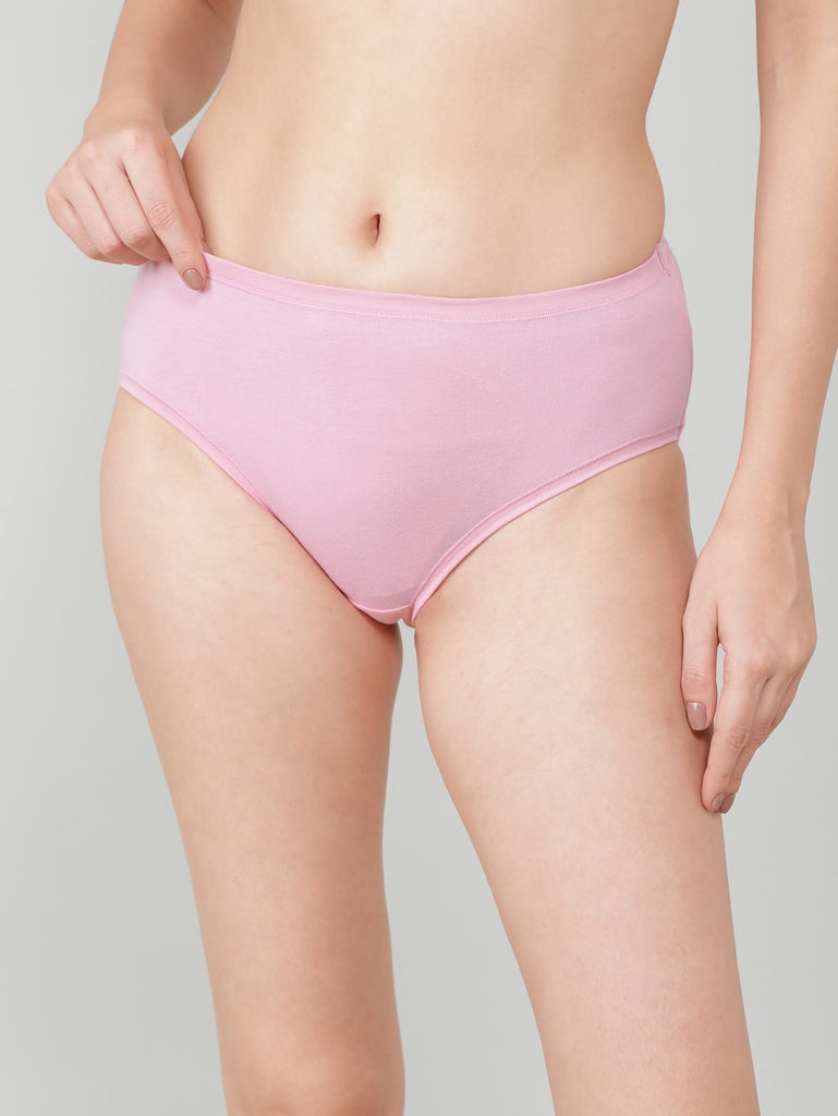 Orchid Smoke High Coverage High Waist JOCKEY Women's Hipster Panties.