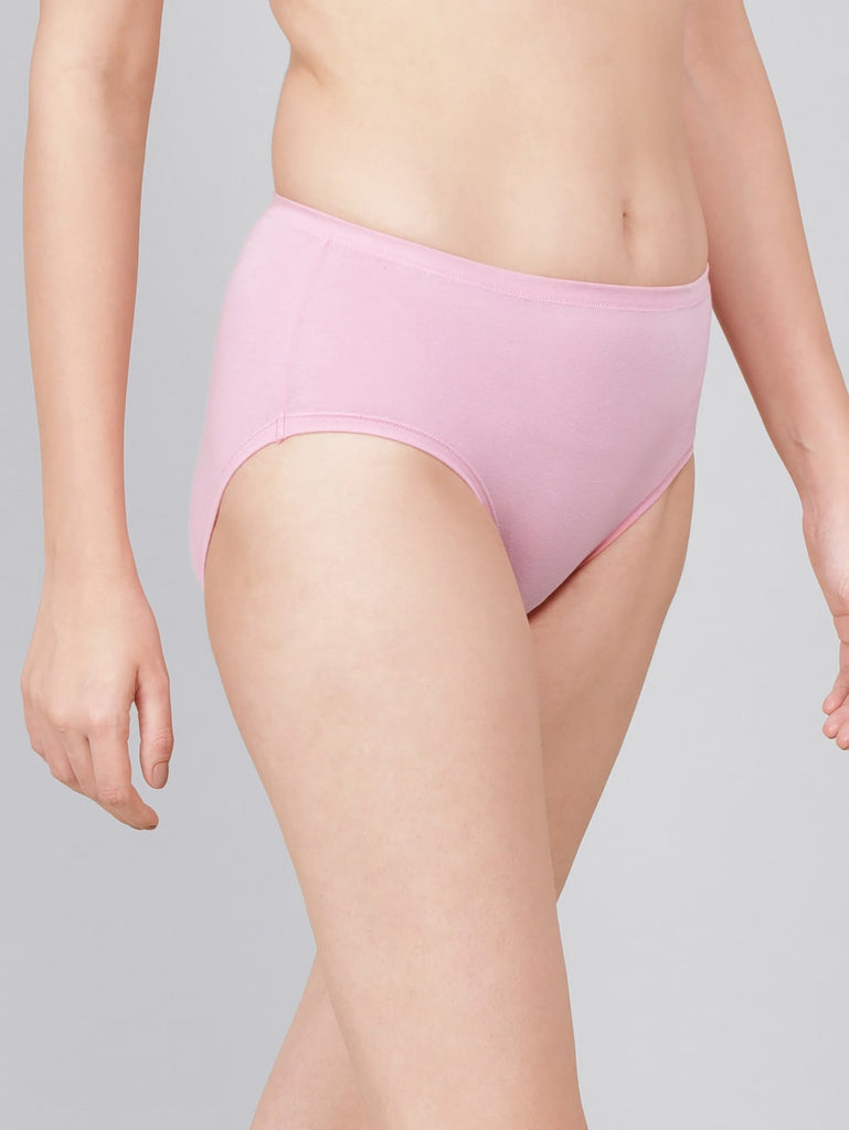 Orchid Smoke High Coverage High Waist JOCKEY Women's Hipster Panties.