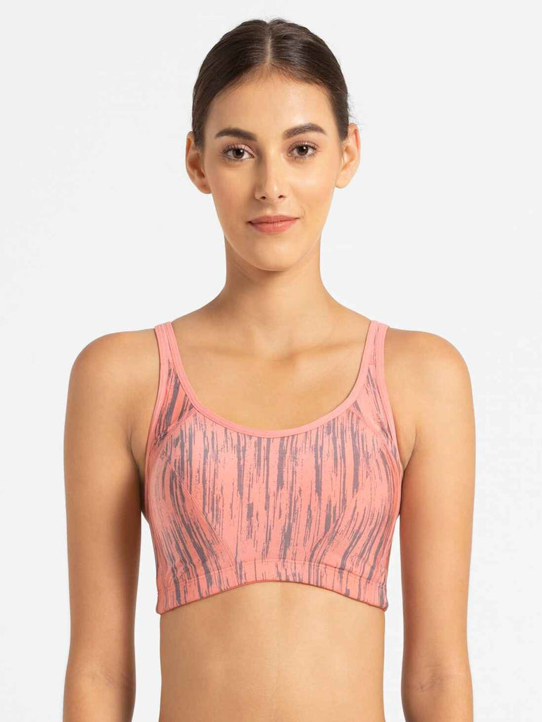 Peach Blossom assorted JOCKEY Women's Sports Bra.