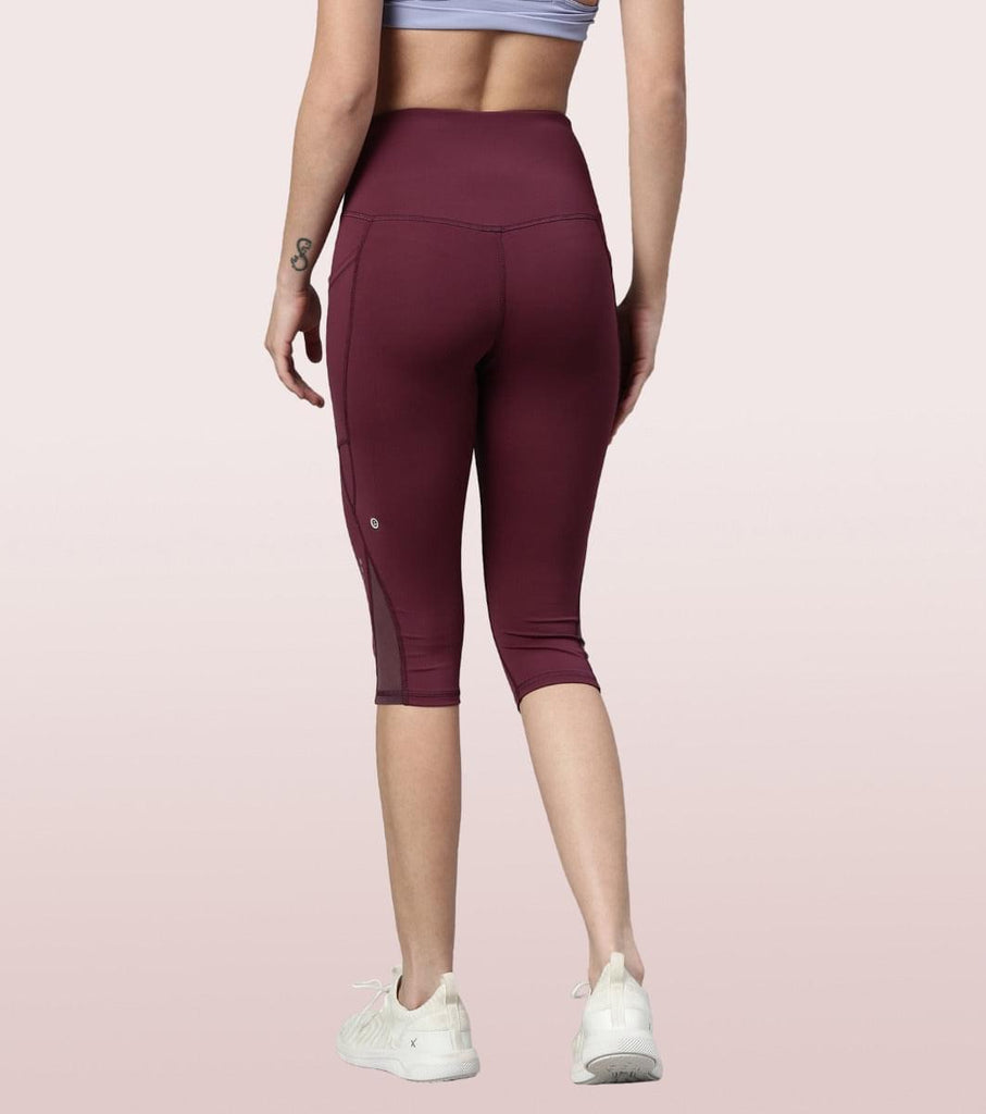 Plum Enamor Active Capri Legging