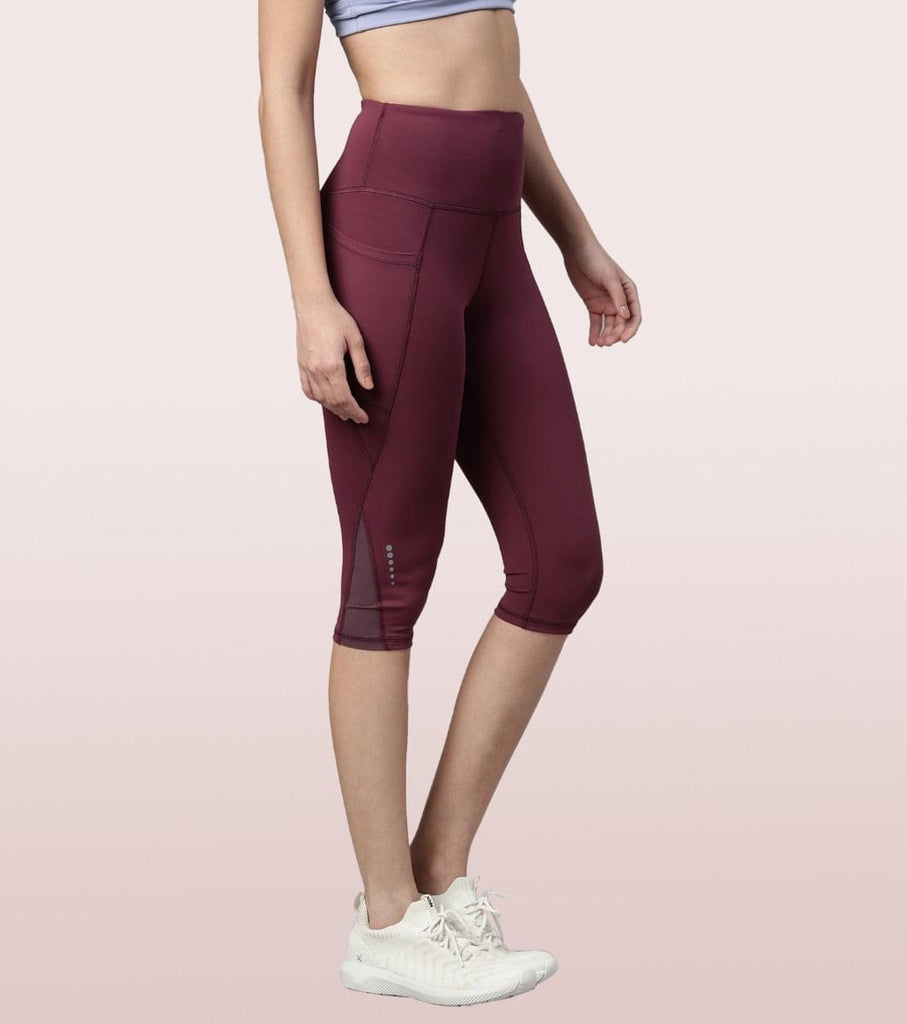 Plum Enamor Active Capri Legging