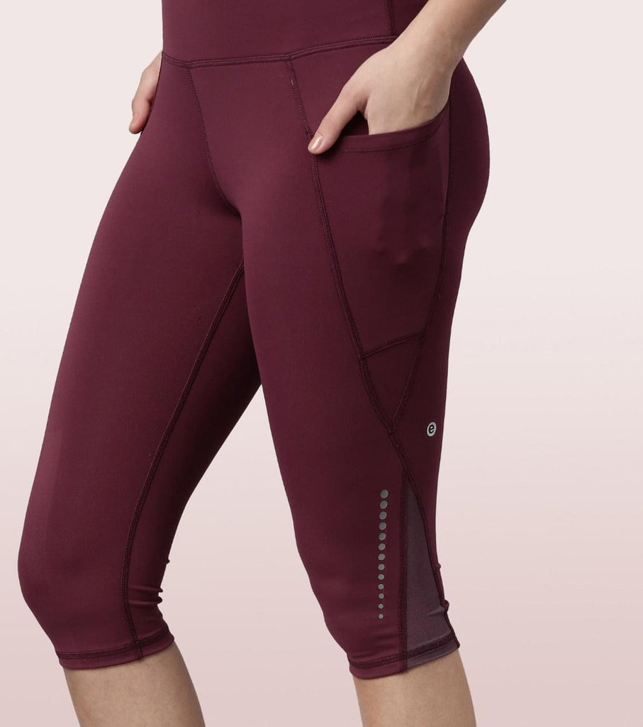 Plum Enamor Active Capri Legging