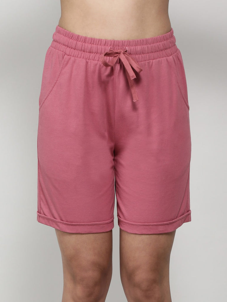 Rose Wine JOCKEY Women's Regular Fit Shorts