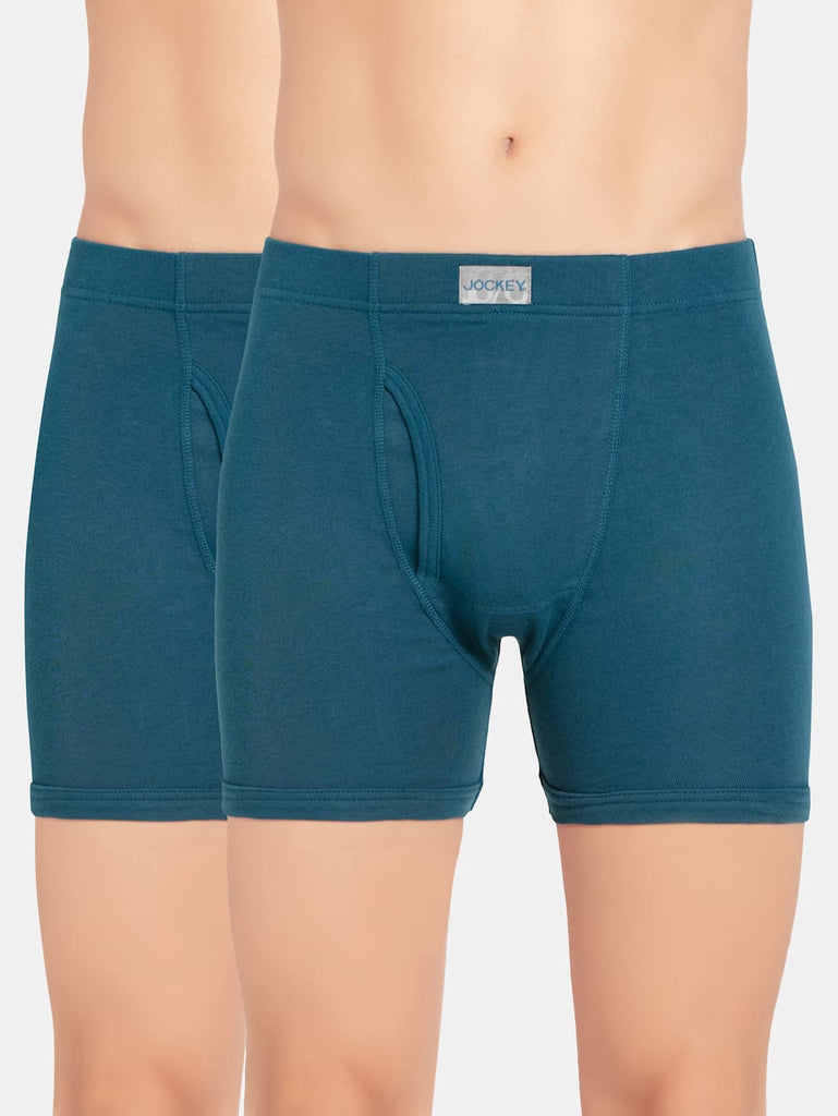 Seaport Teal JOCKEY Men's Solid Boxer Brief