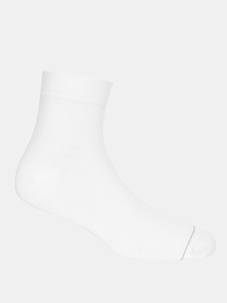 White Jockey Men's Modal Cotton Stretch Ankle Length Socks with Stay Fresh Treatment