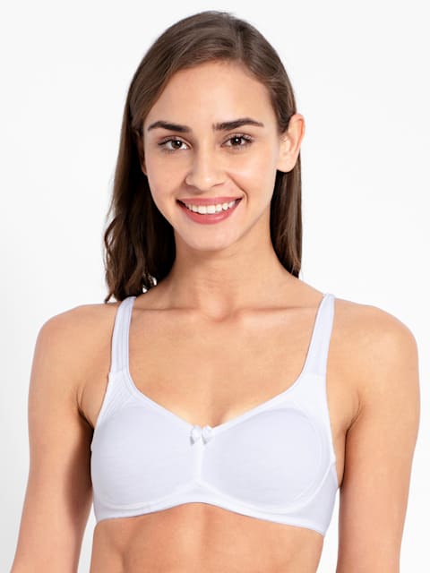 White Jockey wirefree non padded Everyday bra for women