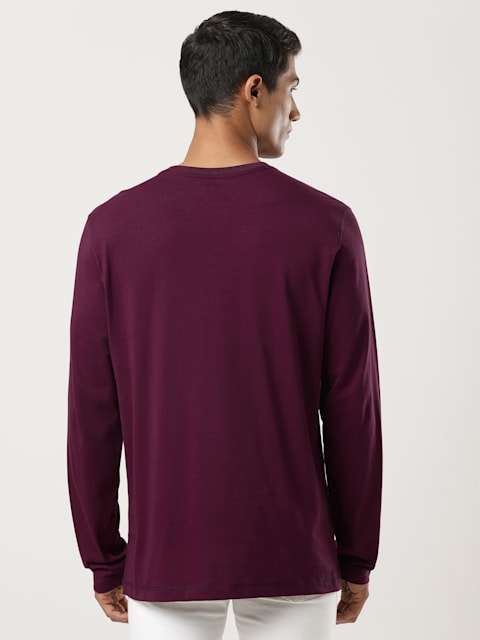 Wine Tasting JOCKEY Men's Solid Full Sleeve Henley T-Shirt