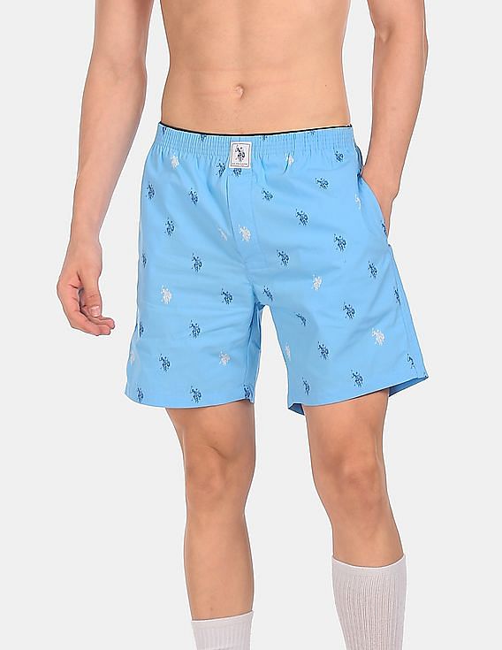 Lt Blue USPA INNERWEAR MEN BOXER SHORTS