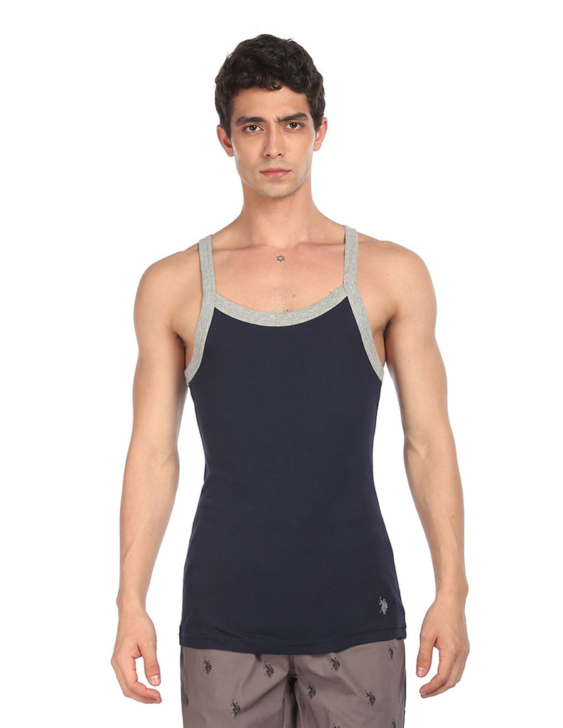 Navy USPA INNERWEAR MENS SLEEVLESS VEST 1636