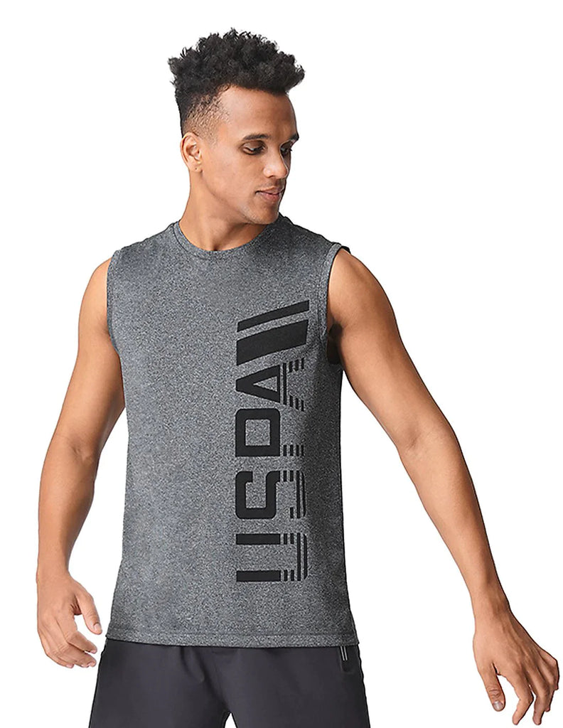 GREY USPA Men's Sleeveless Vest