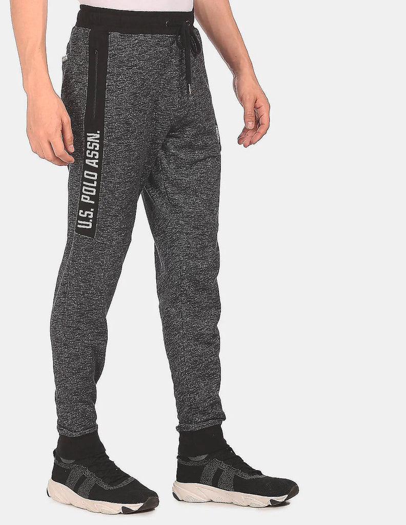 BLACK USPA INNERWEAR MEN JOGGER PANT