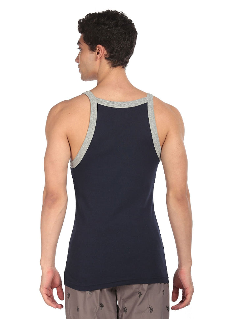 Navy USPA INNERWEAR MENS SLEEVLESS VEST 1636