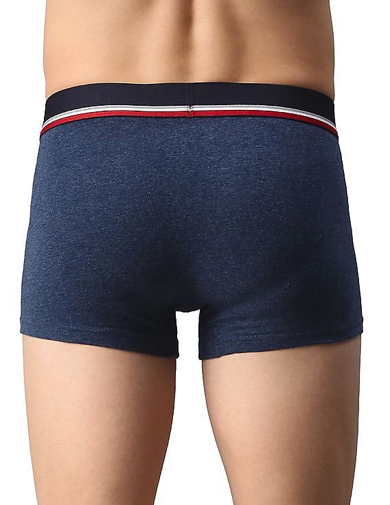 Blue USPA Men Solid Trunk Underwear