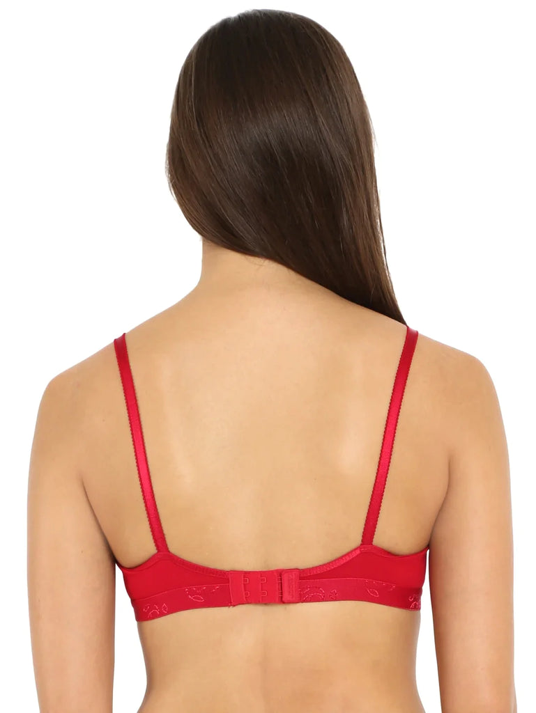 Red Love JOCKEY Women's Wirefree Non Padded Beginners Bra.