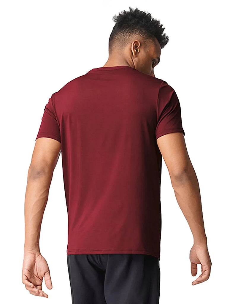 MAROON USPA MEN HALF SLEEVES PRINTED T-SHIRT