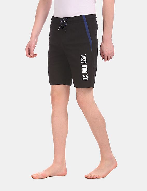 Black USPA INNERWEAR MEN SHORTS