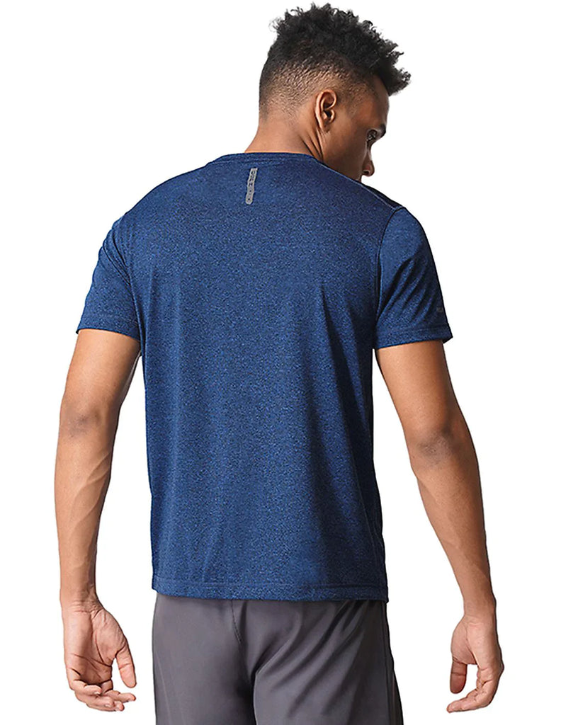 NAVY USPA MEN HALF SLEEVES SOLID T-SHIRT