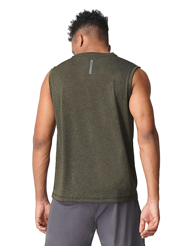 OLIVE USPA Men's Sleeveless Vest