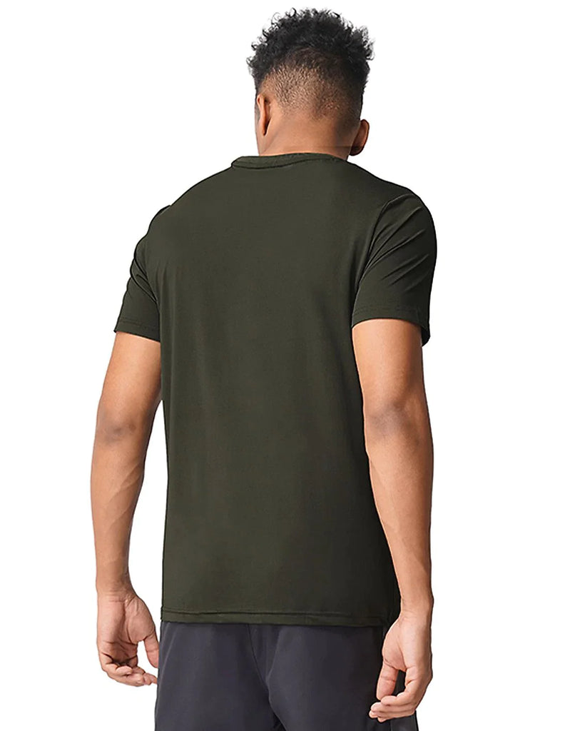 OLIVEUSPA MEN HALF SLEEVES PRINTED T-SHIRT