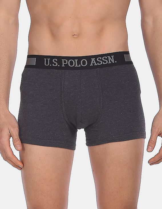 Charcoal USPA Men Solid Trunk Underwear