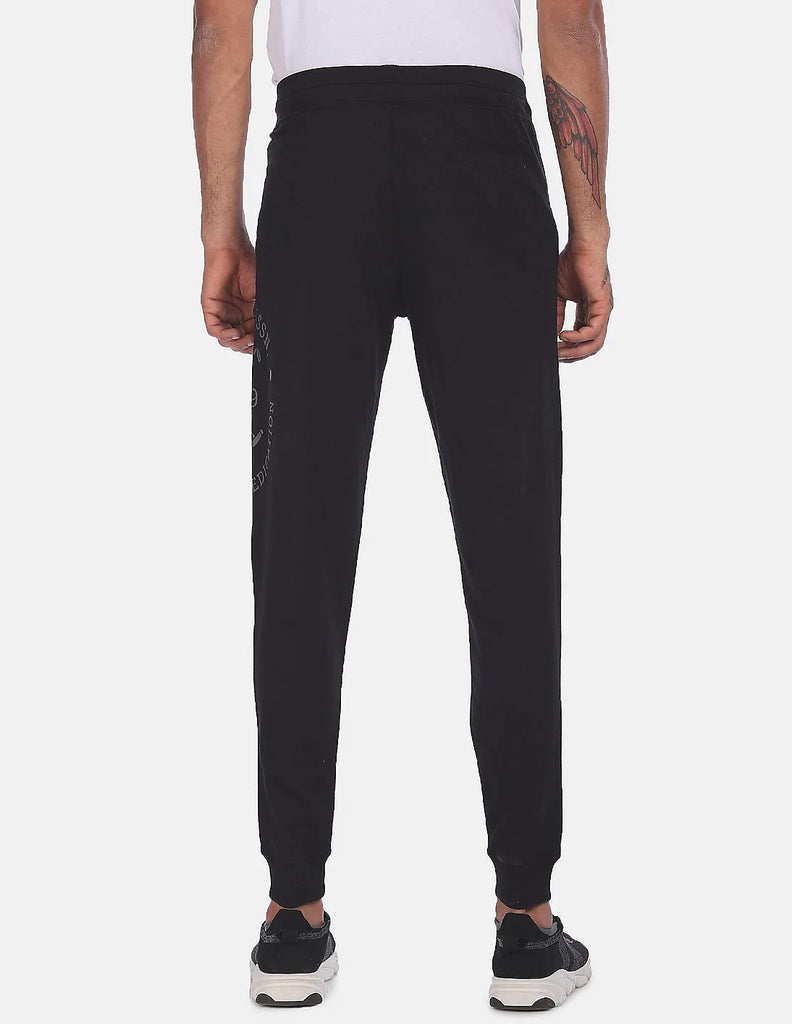 BLACK USPA INNERWEAR MEN JOGGER PANT