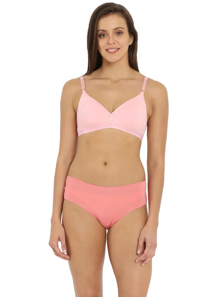 Candy Pink JOCKEY Women's Wirefree Non Padded Beginners Bra.