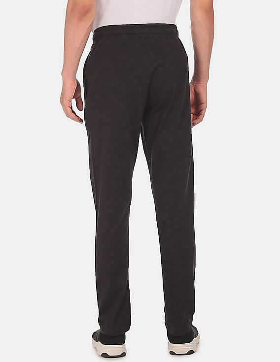 Black USPA INNERWEAR MEN TRACK PANT